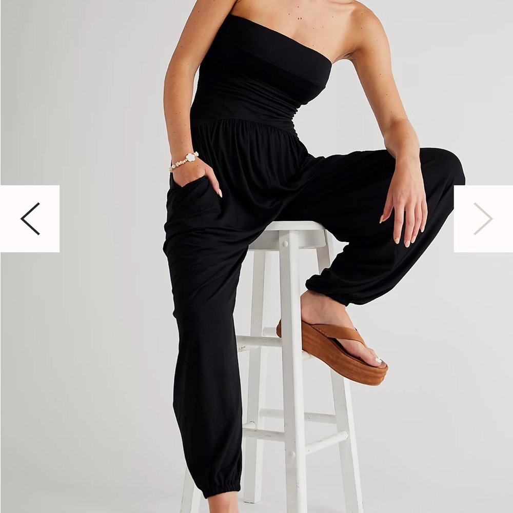 Free people Black Jumpsuit